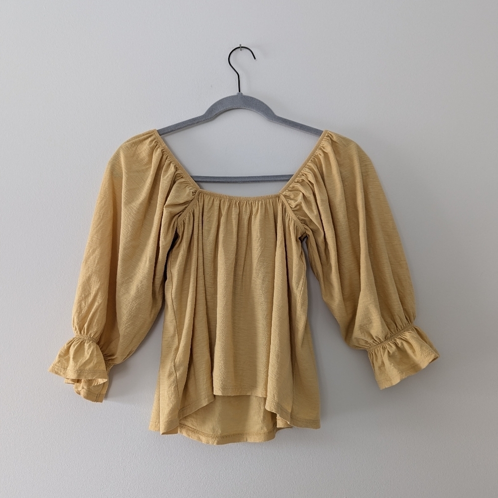 Anthropologie Nation LTD Luca Peasant‎ Top Pima Cotton Cottagecore Square Neck - Picture 7 of 14